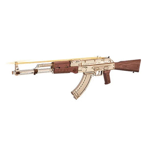 Rompecabezas de madera 3D del rifle de asalto ROKR AK-47 LQ901