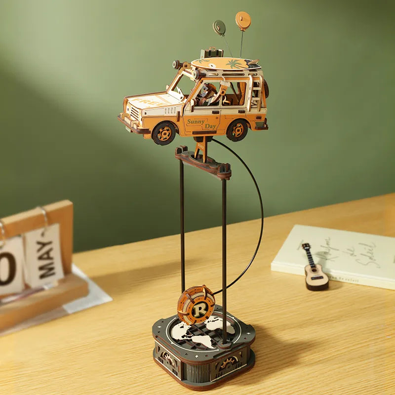 Maqueta de madera 3D Juguete de Equilibrio con Péndulo Jeep Road Tripper ROKR MCD02