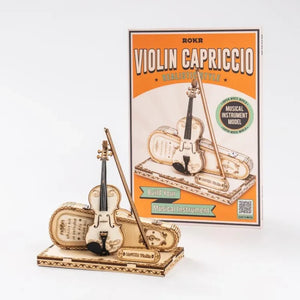 Maqueta de madera 3D Violín Capriccio ROKR TG604K