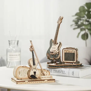 Maqueta de madera 3D Guitarra Eléctrica ROKR TG605K