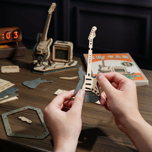 Maqueta de madera 3D Guitarra Eléctrica ROKR TG605K