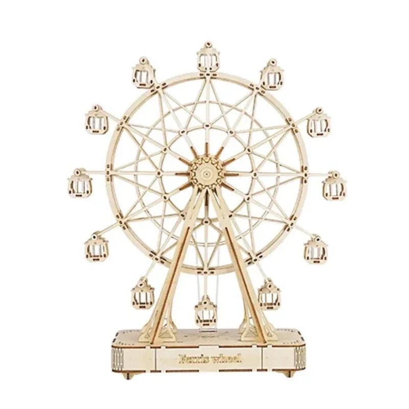 Maqueta de madera 3D Violonchelo Mágico Caja de música ROKR AMK63