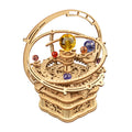 Maqueta de madera 3D Planetario Caja de música AMK51
