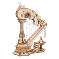 Maqueta de madera 3D Arpa Mágica Caja de música ROKR AMK71