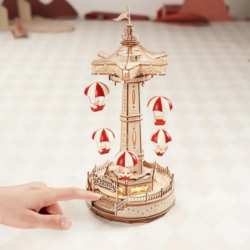 Maqueta de madera Torre de paracaidas ROKR EA01