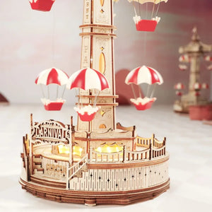 Maqueta de madera Torre de paracaidas ROKR EA01