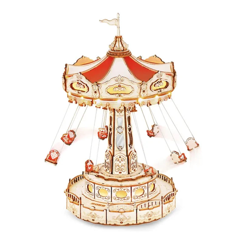Maqueta de madera Caja de música Swing Ride ROKR EA02