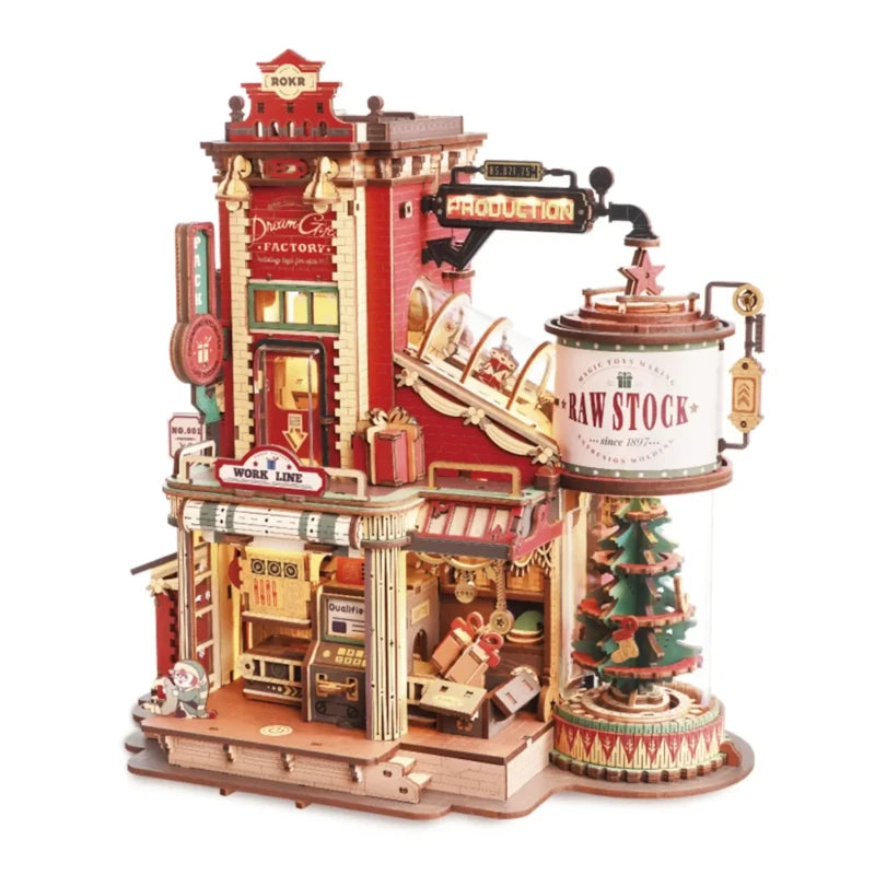 Maqueta de madera Fábrica de Regalos de Ensueño ROKR EAB01