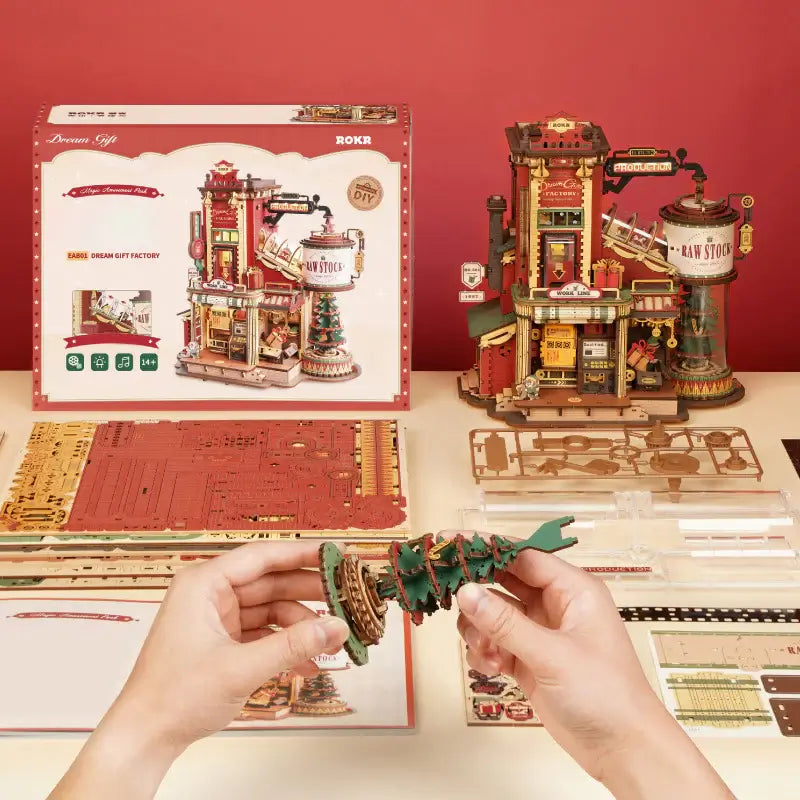 Maqueta de madera Fábrica de Regalos de Ensueño ROKR EAB01