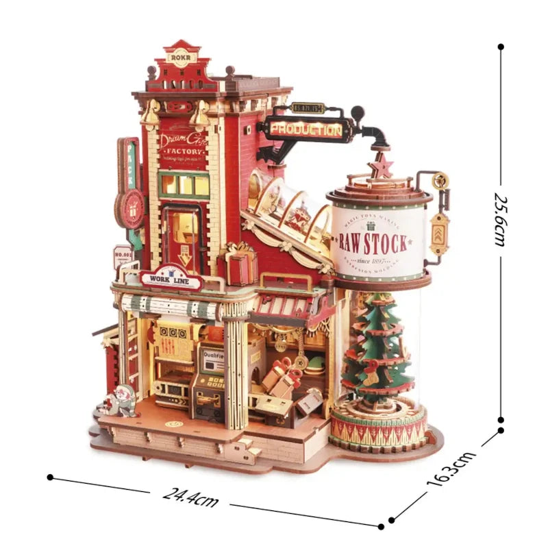 Maqueta de madera Fábrica de Regalos de Ensueño ROKR EAB01