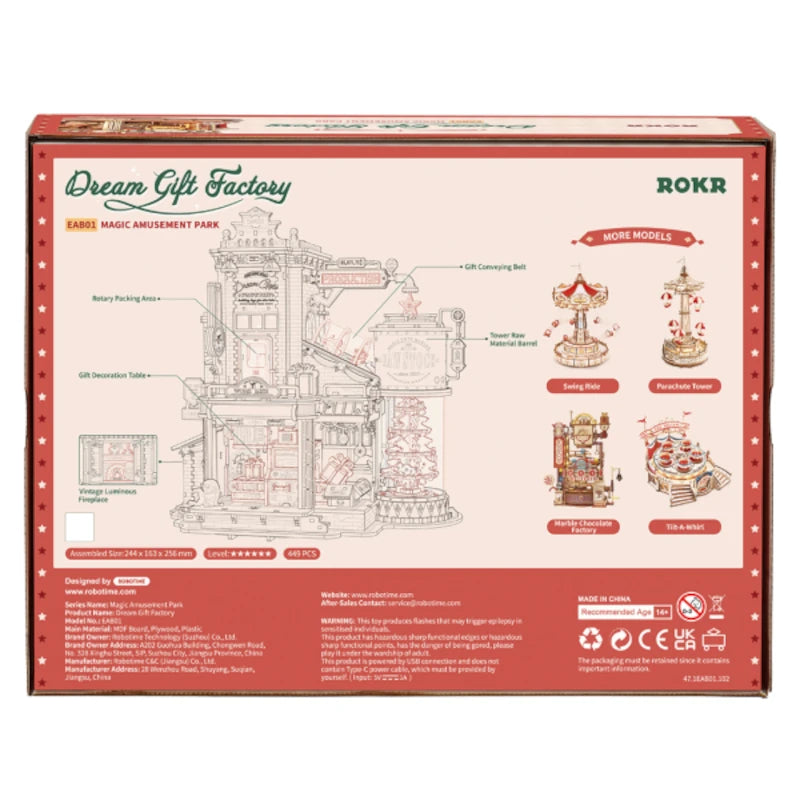 Maqueta de madera Fábrica de Regalos de Ensueño ROKR EAB01