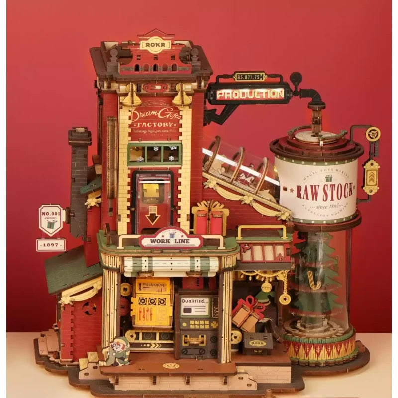 Maqueta de madera Fábrica de Regalos de Ensueño ROKR EAB01