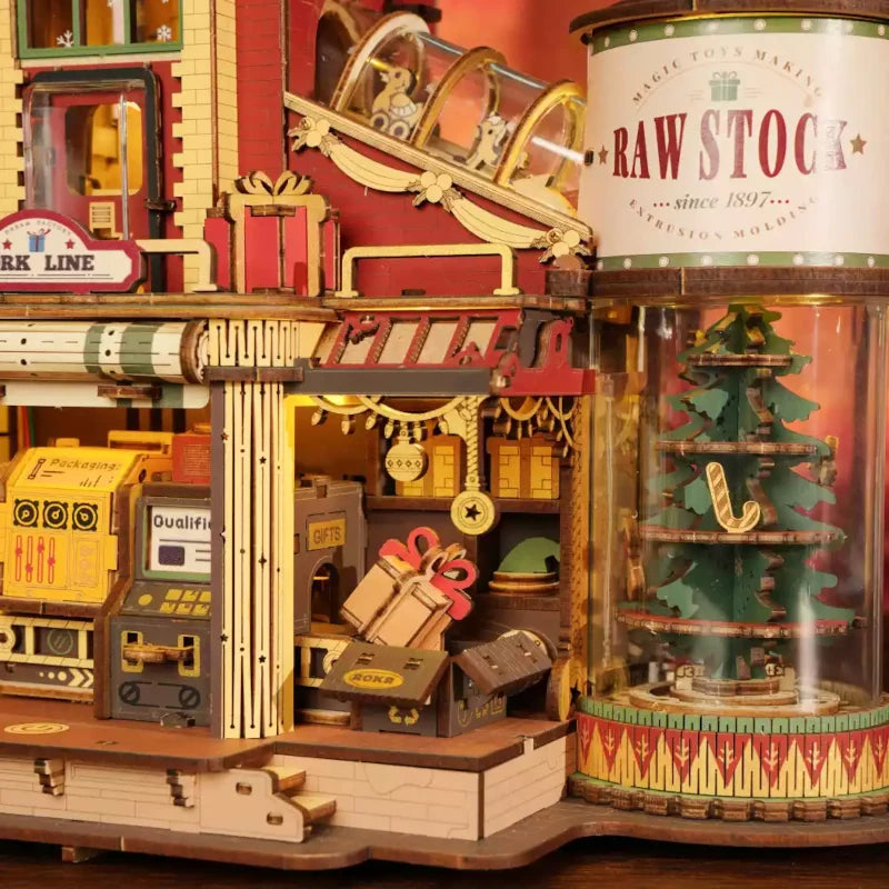 Maqueta de madera Fábrica de Regalos de Ensueño ROKR EAB01