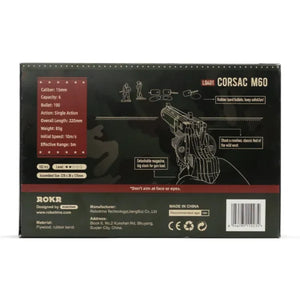 Rompecabezas de madera 3D revólver Corsac M60 ROKR LQ401