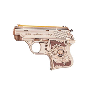 Rompecabezas de madera 3D Mini Pistola de Juguete ROKR LQ502