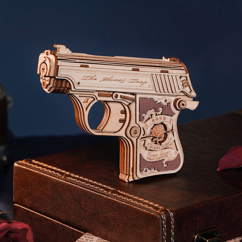 Rompecabezas de madera 3D Mini Pistola de Juguete ROKR LQ502