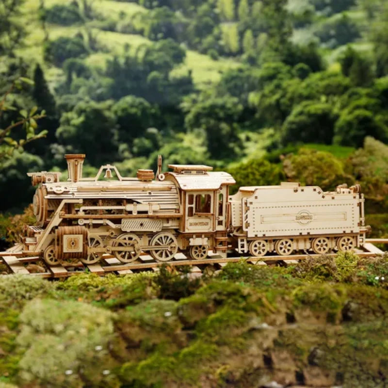 Maqueta de madera 3D Tren Prime Steam Express ROKR MC501