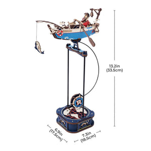 Maqueta de madera 3D Juguete de Equilibrio con Péndulo Ocean Fisher ROKR MCD02