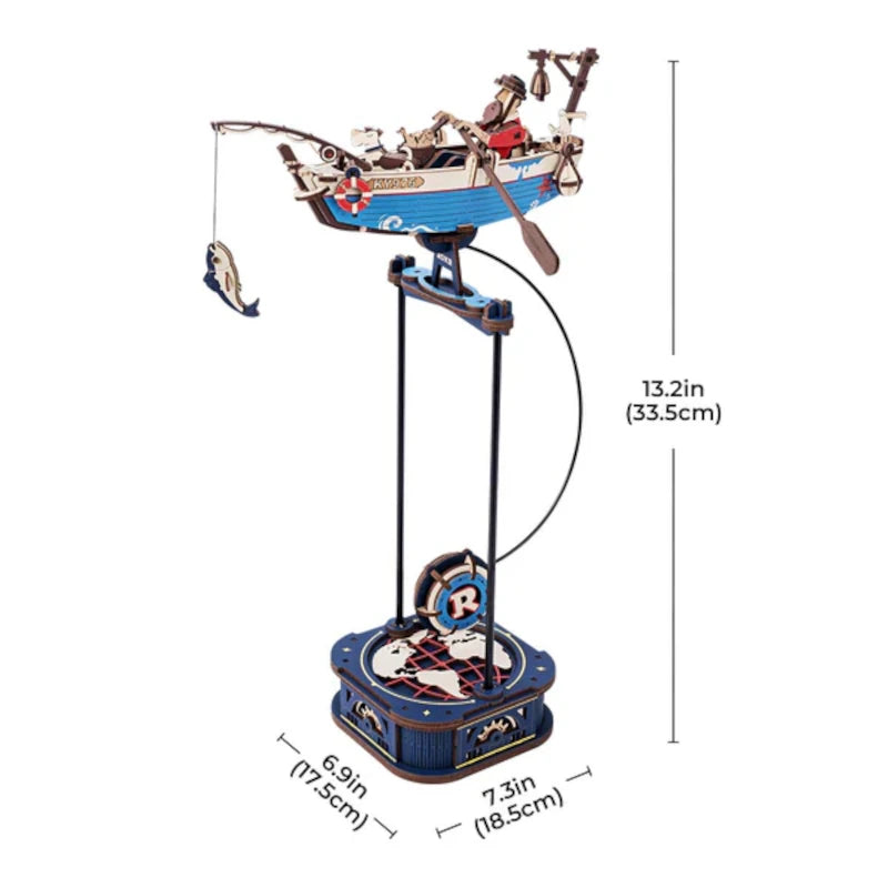 Maqueta de madera 3D Juguete de Equilibrio con Péndulo Ocean Fisher ROKR MCD02