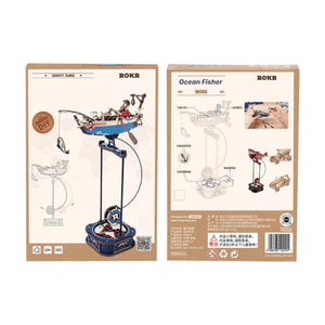 Maqueta de madera 3D Juguete de Equilibrio con Péndulo Ocean Fisher ROKR MCD02