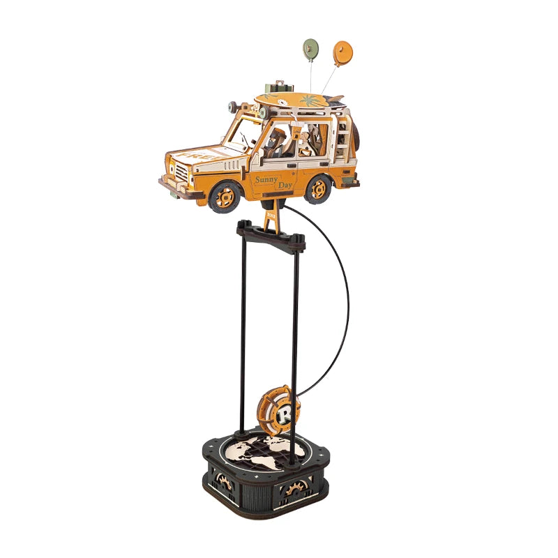 Maqueta de madera 3D Juguete de Equilibrio con Péndulo Jeep Road Tripper ROKR MCD02