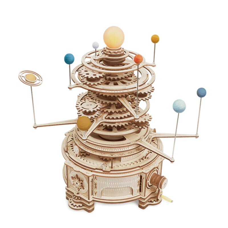 Maqueta de madera 3D Planetario Mecánico ROKR ST001