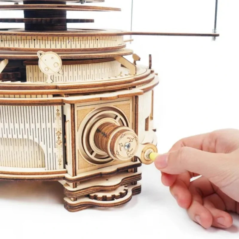 Maqueta de madera 3D Planetario Mecánico ROKR ST001