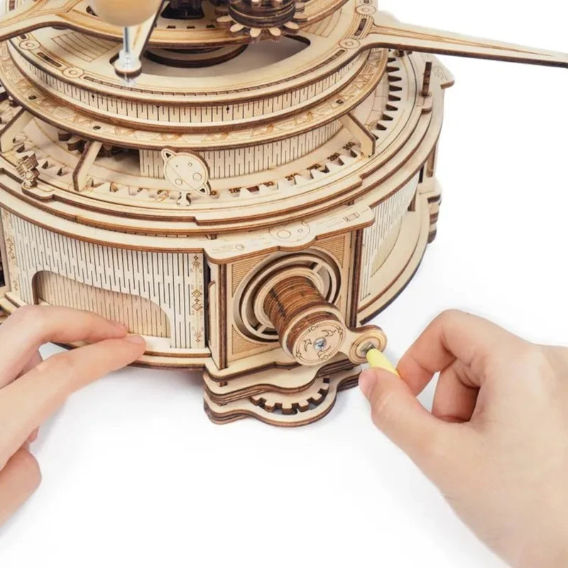 Maqueta de madera 3D Planetario Mecánico ROKR ST001
