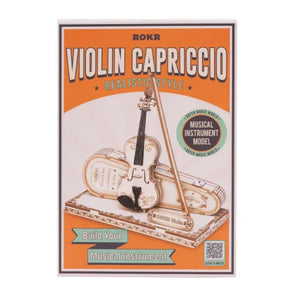 Maqueta de madera 3D Violín Capriccio ROKR TG604K