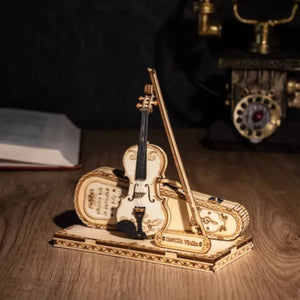 Maqueta de madera 3D Violín Capriccio ROKR TG604K