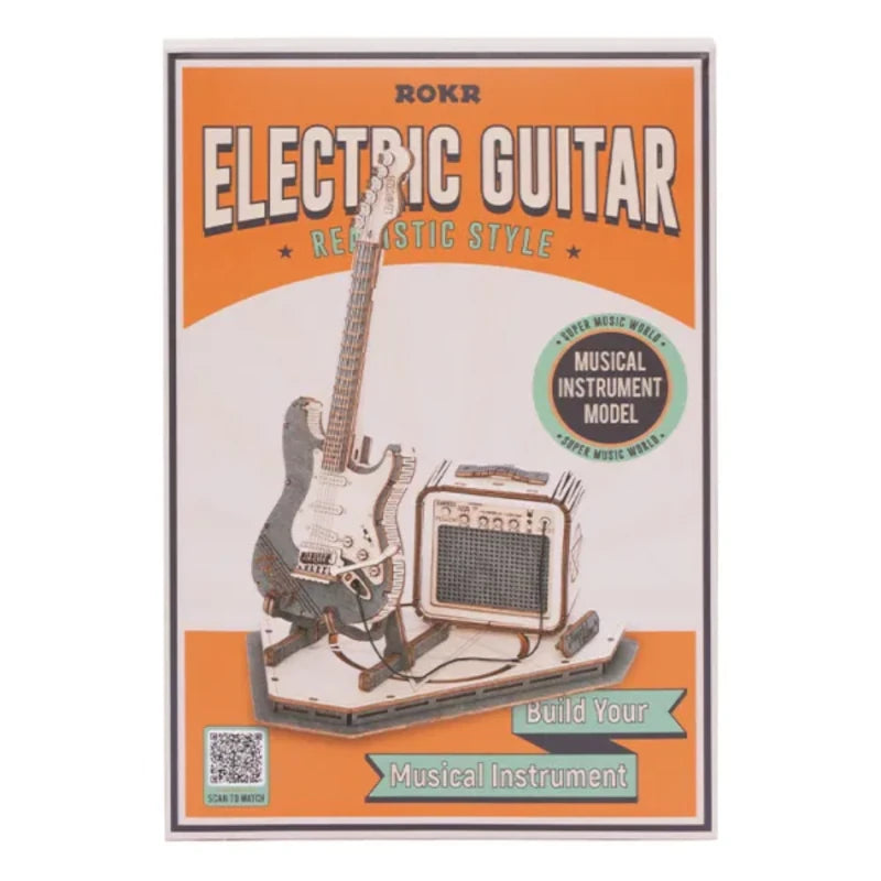 Maqueta de madera 3D Guitarra Eléctrica ROKR TG605K