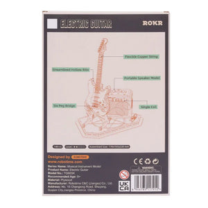 Maqueta de madera 3D Guitarra Eléctrica ROKR TG605K