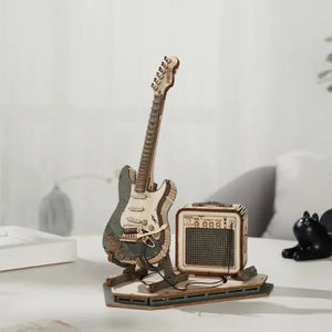 Maqueta de madera 3D Guitarra Eléctrica ROKR TG605K