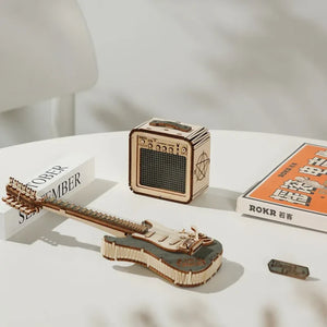 Maqueta de madera 3D Guitarra Eléctrica ROKR TG605K