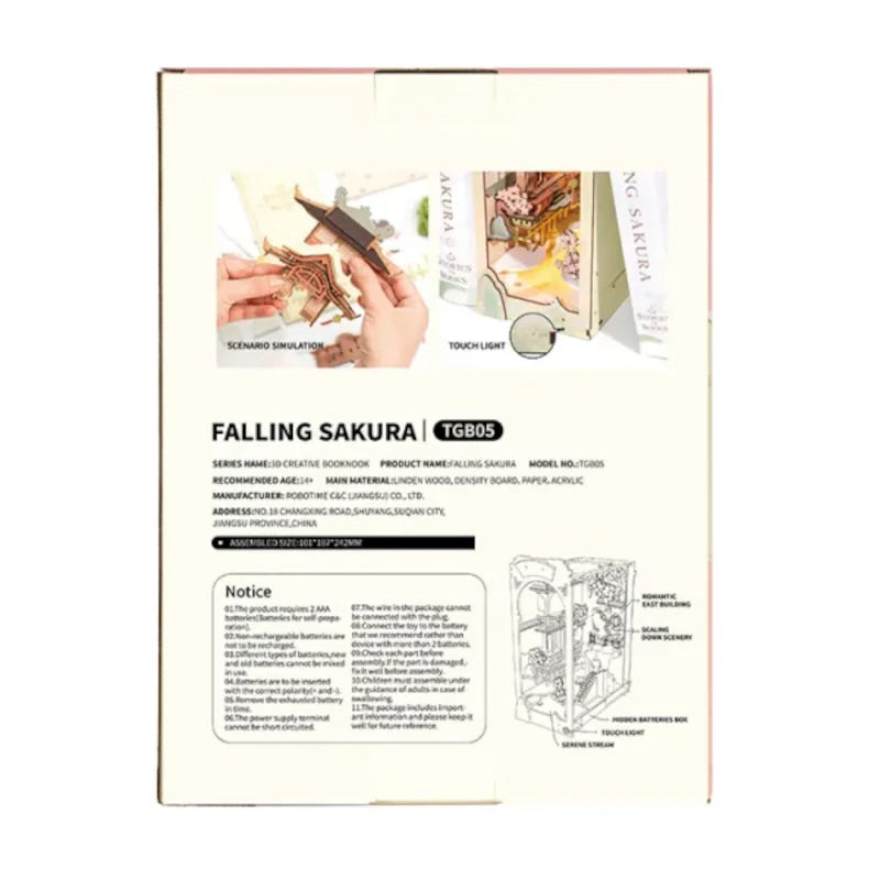 Maqueta Sujetalibros Cerezos en flor Rolife TGB05