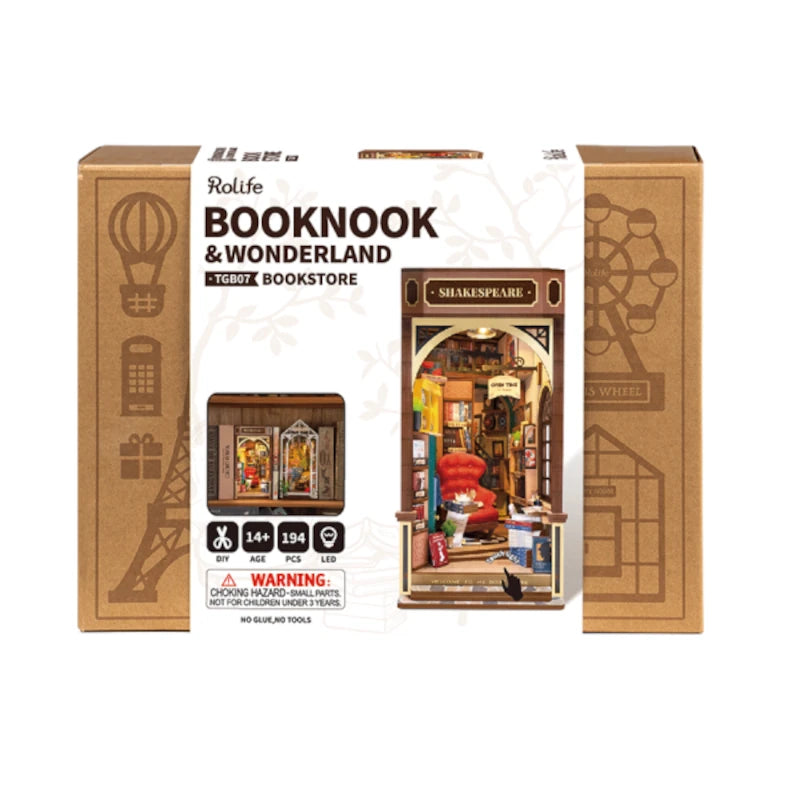 Maqueta Sujetalibros Librería Robotime TGB07