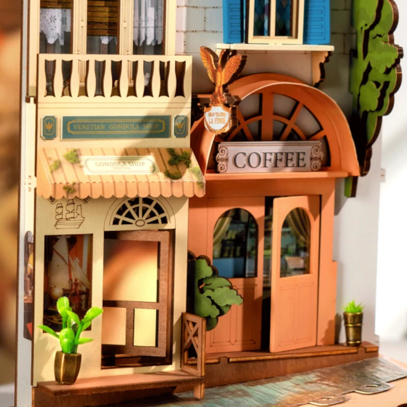 Maqueta Sujetalibros Venecia Romántica Rolife TGB08
