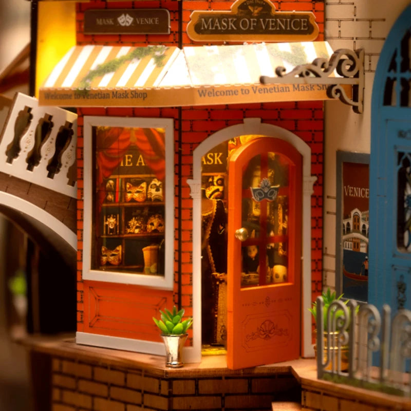 Maqueta Sujetalibros Venecia Romántica Rolife TGB08