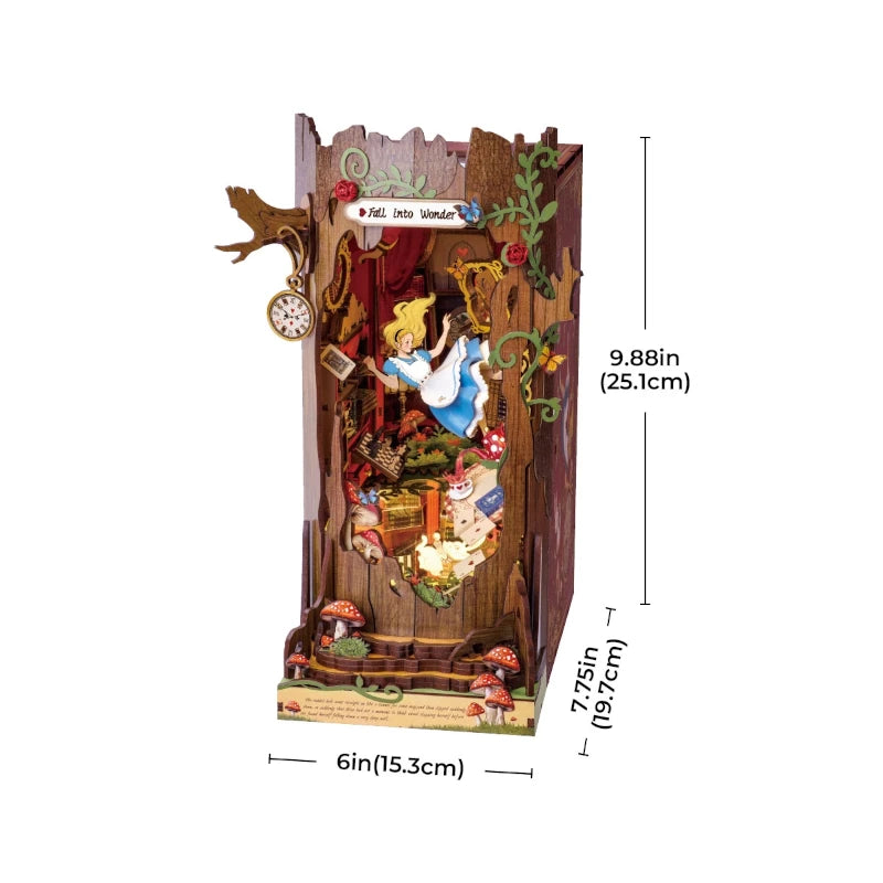 Maqueta Sujetalibros Alicia en el País de las Maravillas Rolife TGB12