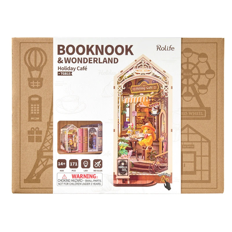 Maqueta Sujetalibros Holiday Café Rolife TGB15
