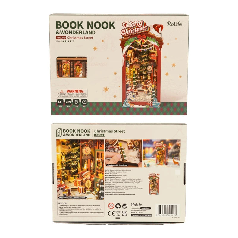 Maqueta Sujetalibros Christmas Street Rolife TGC06