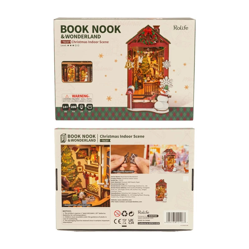 Maqueta Sujetalibros Christmas Indoor Scene TGC07