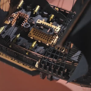 Maqueta de madera 3D a escala Barco Pirata ROKR MCB02