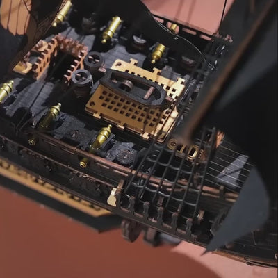 Maqueta de madera 3D a escala Barco Pirata ROKR MCB02